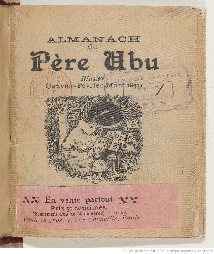 Première page de l'almanach illustré de 1899