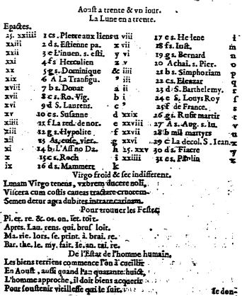 Comput grégorien dans le calendrier de 16??