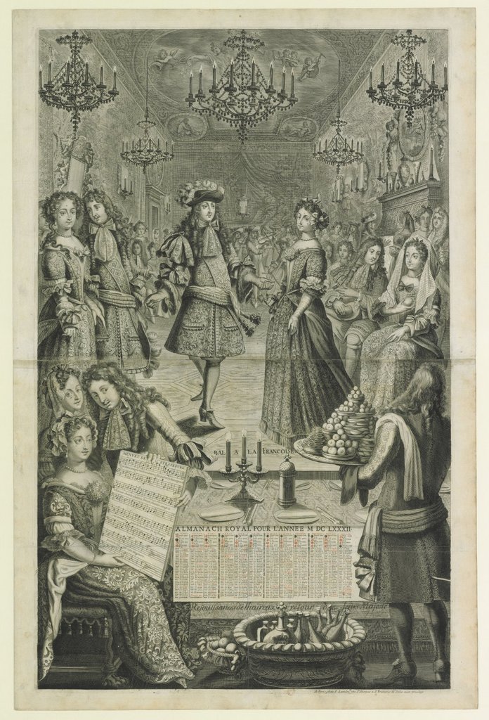 Menuet de Strasbourg : almanach de 1682, conservé à la Bibliothèque nationale de France, Cabinet des Estampes