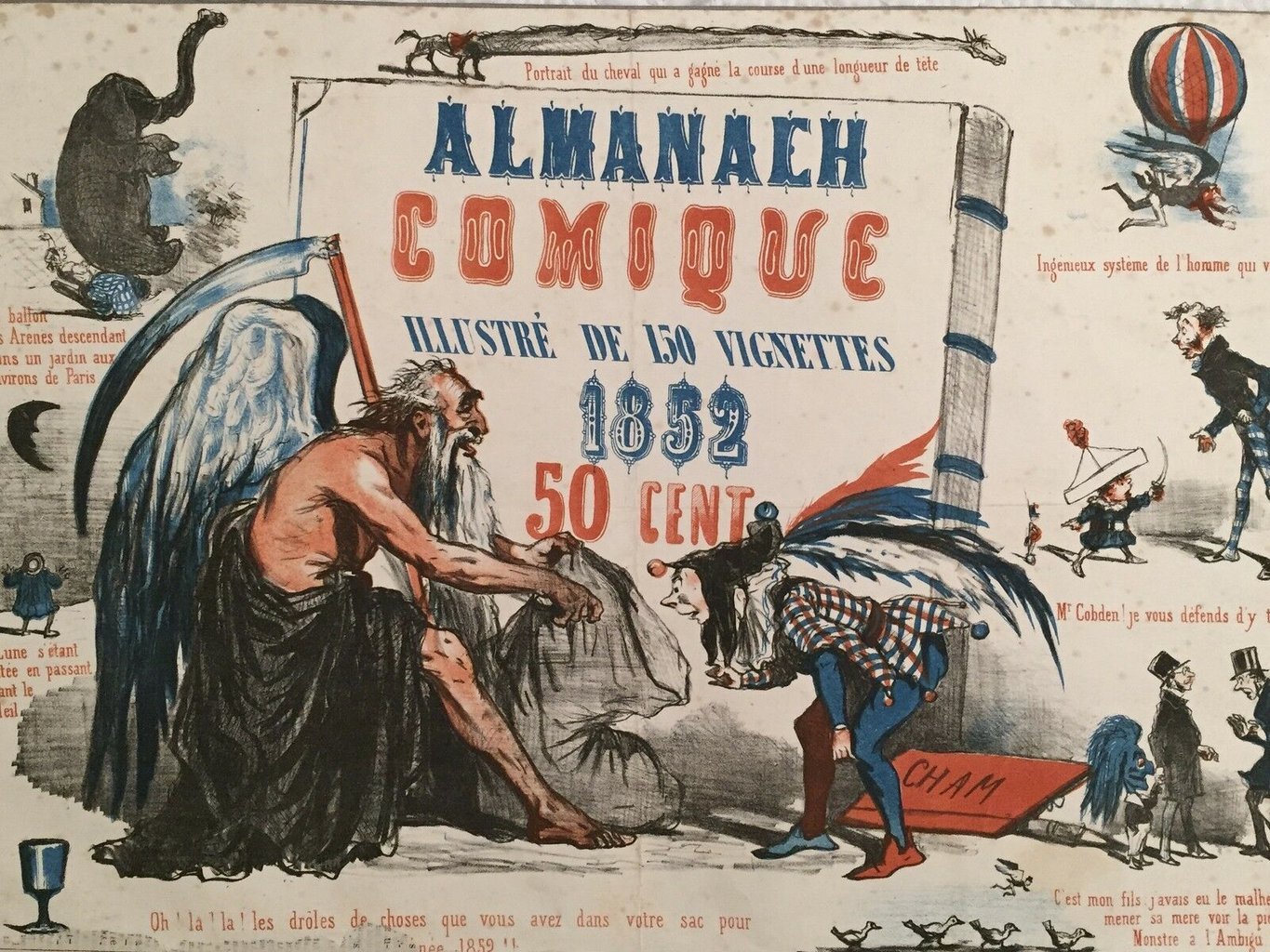 CHAM continua à réaliser des affiches les années qui suivirent, ici en 1852.