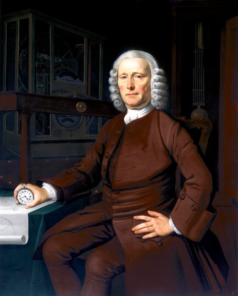 Portrait de John Harrison (1693-1776) par Thomas King en 1767
