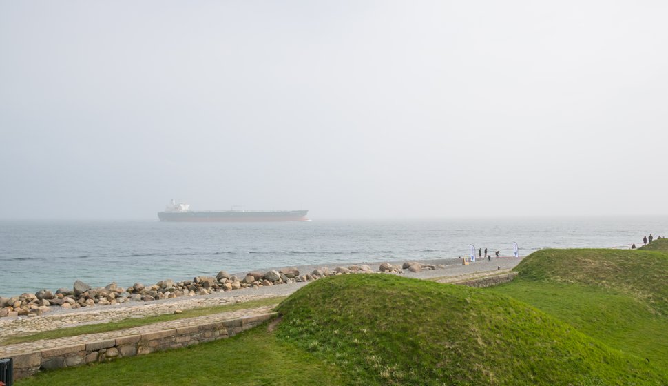 Udsigter fra Kronborg Slot i april