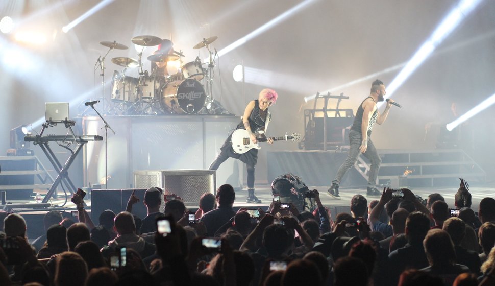 Skillet er iblandt de mange bands, der har optrådt på Jelling Musikfestival.