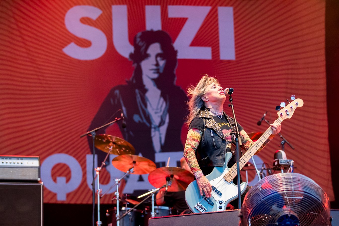 I 2018 gæstede Suzi Quatro Jelling Musikfestival.