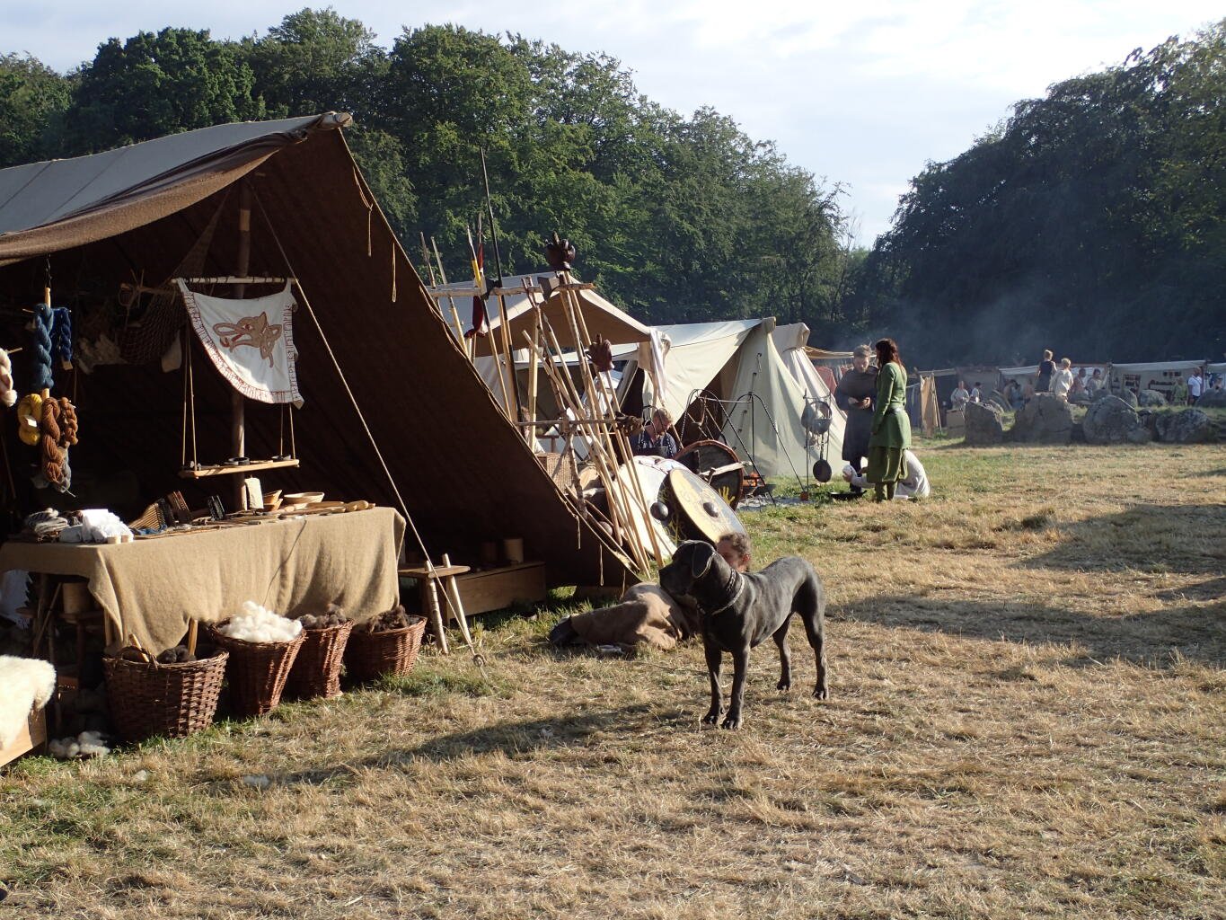 Moesgaard Vikingedage 2019, scene fra lejren.