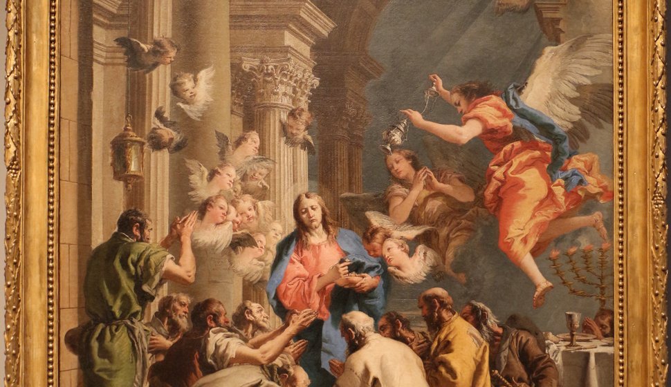 Nadverens indstiftelse af Giovanni Domenico Tiepolo. Dette maleri kan ses på Gallerie dell'Accademia i Venedig.