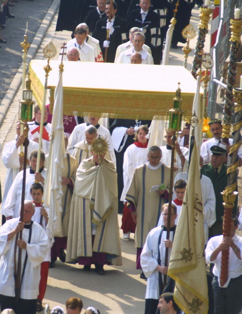 Corpus Christi-procession i Bamberg, Tyskland.